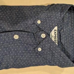 Express - Blue Dotted Shirt (Small)